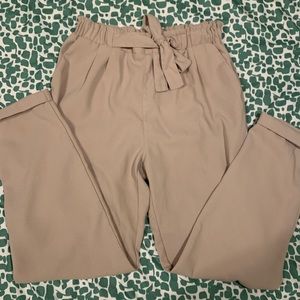 Stradivarius front-tie pants